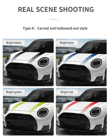 Car Engine Hood Vinyl Trunk Decal Stickers For Mini Cooper F56 F60 F55 F54 R56 R60 F65 F66 U25 J01 Countryman Car Accessories