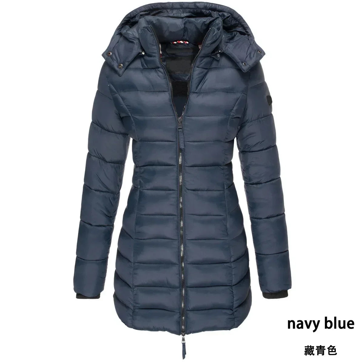 Winter Korean New Women's Cotton Padded Clothes Women's Medium Long Slim Cotton Padded Jacket Warm Down Cotton Padded Jacket