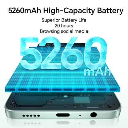 HONOR X5c Plus 4G,EU Version,4G Smartphone, 50MP Main Camera,5260 mAh Battery, MTK Octa-core CPU,6.74-inch LCD Screen