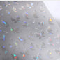 Shiny Jelly Butterfly Charming Golden Gradient Bowknot 5D Self Adhesive Nail Art Sticker Flower Petal Rhinestone Manicure Decals