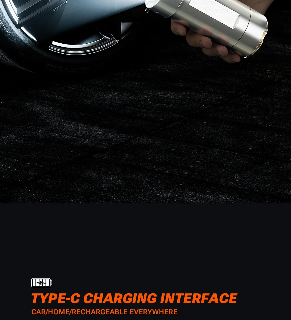 SZUK Car Vacuum Cleaner Portable Blower Handheld Cleaning Machine with LED Light Powerful Wireless Mini Vacuum Cleaner for Car