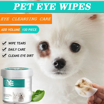 New Pet Eye Wipes Cats And Dogs Tearmark Wet Wipes Cats And Dogs Universal No Irritation Cleaning Products 130 Canned 2027