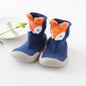 Baby Socks Shoes Kids Toddler First Walkers Animal Pattern Soft Non-Slip Sole Breathable Rubber Floor Shoes for Boys and Girls
