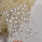 White Flower Petal Cherry Blossom Peach Blossom Falling Petal Floral Gradient 5D Self Adhesive Nail Art Sticker Manicure Decals