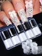 10 Sheets Lace Nail Foil White & Black Nail Stickers Design Transfer Foils Starry Sky Paper Nail Art Foil Decals for Nails Salon