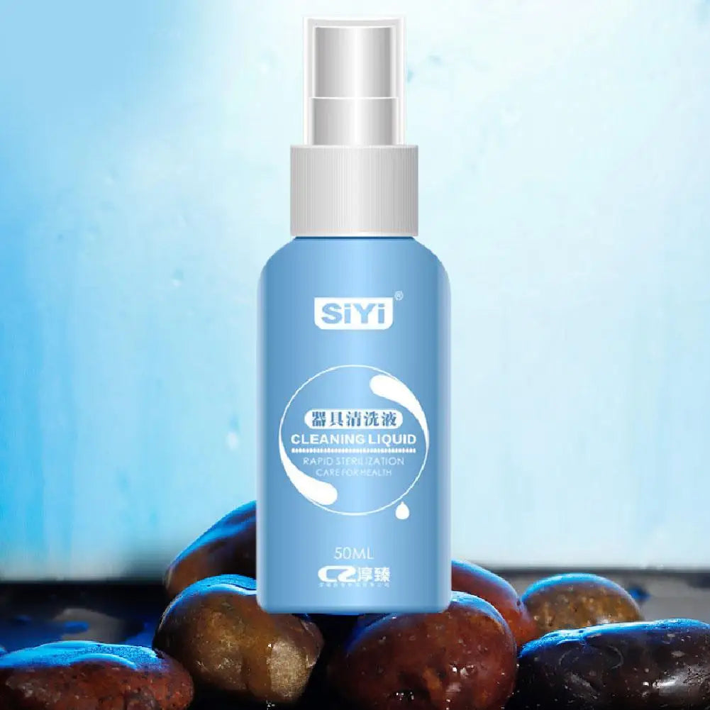 50ml Anti-bacterial Sex Toy Cleaner Disinfection Liquid for Vibrator Body Safe Cleaning Spray Bottle Sex Products Sterilization
