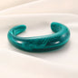 Fashion Unique Irregular Acrylic Cuff Bracelets for Women Simple Texture Multicolor Geometric Open Bangle Female Jewelry