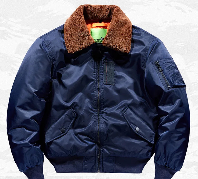Warm Men's jackets Thick Brand Luxury Winter Down Jacket Coats Parkas Pilot Jackets Outwear Padding Padded Puffer Jacket HXY282
