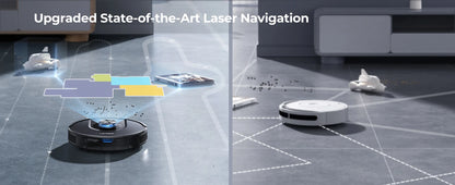 Laresar Mars01 Robot Vacuum Cleaner Mop LDS Lidar Navigation 5000Pa Smart Planned Mapping Home Floor Wash Carpet Pet Hair Clean