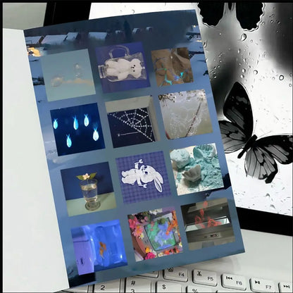 8/16sheets y2k Gen Z Electronic Memories Style Retro Dreamcore Collages Journals Diary Scrapbook Stickers