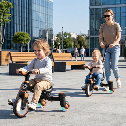 3-IN-1 Drift Trike Toddler Tricycle For 1.5-5 Years Old 360° Spin Light Up Wheels Adjustable Seat 3 Ride Modes Strong Frame Easy Assembly Toddler Bike For Boys And Girls
