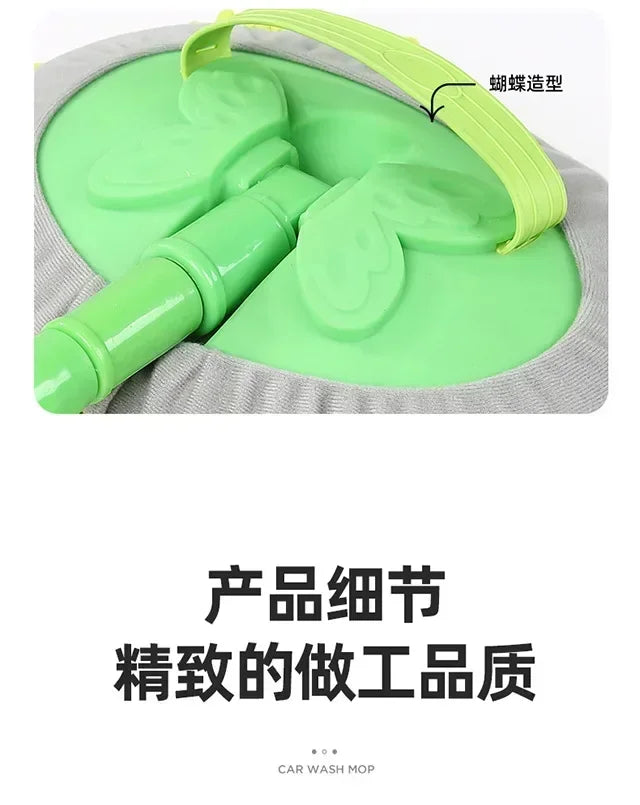 Car Cleaning Brush Telescopic Long Handle Cleaning Care Details Adjustable Super Absorbent Car Washing Mop Window Wash Tool