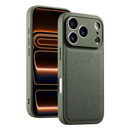 Business Moon Pit Texture Phone Case, Solid Color Full‑Coverage Shockproof Protective Cover for iPhone 17 Pro Max 16 15 14 13 12