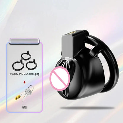 New Sissy Simulation Vagina Chastity Cock Cage Sex Toy with 4 Size Cock Ring Bdsm Penis Urethral Lock Adult Toy for Men