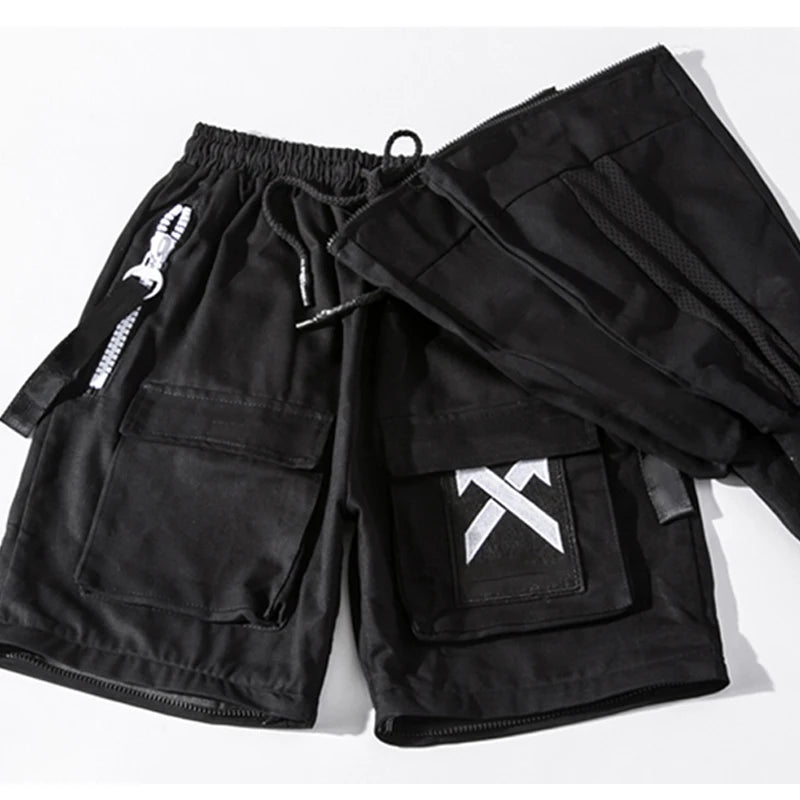 11 BYBB'S DARK Tactical Functional Cargo Pants Men Multi-Pocket Joggers Trousers 2023 Detachable Hip Hop Streetwear Pant Black