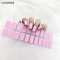 16/18/20Tips Semi-Cured Gel Nail Strips Adhesive Full Cover Stickers for Nails UV Lamp Need Press On Nails Fashion Manicure