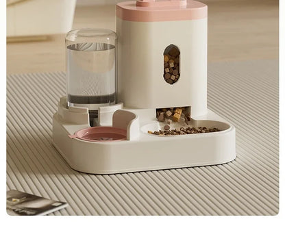 New Automatic 2 in 1  Feeder and Water Dispenser Pet Bowl  Food Bowl Feeding Watering Pet