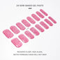 16Tips UV Semi-Cured Gel Nail Wraps Sticker 5D Pure Color Full Cover UV Lamp Gel Sticker Long-Lasting Nail Extension Patch Strip
