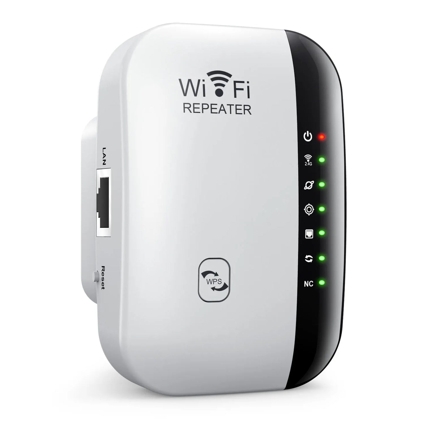 kebidumei 300Mbps WIFI Repeater Remote Wi-Fi Amplifier 802.11N WiFi Signal Booster Network Amplifier 4/7 Light Wireless Repeater