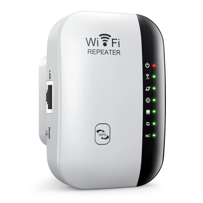 kebidumei 300Mbps WIFI Repeater Remote Wi-Fi Amplifier 802.11N WiFi Signal Booster Network Amplifier 4/7 Light Wireless Repeater