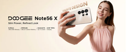 Global Version DOOGEE Note56 X Android Smartphone 16 "battery 6150 mAh 24 Go RAM (3 + 21) 64 Go ROM Phone mobile