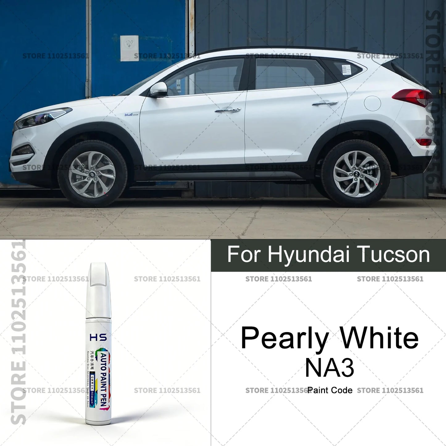 Car Paint Repair Pen Touch Up Scratch Remover DIY Auto Accessories For 2004-2025 Hyundai Tucson White Brown Black E9 BN Blue BU