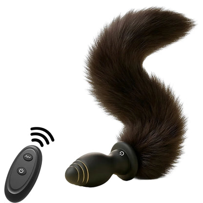 Anal Plug Sexy Fox Tail Vaginal Plug Dildo Masturbation Anal Vibrator Prostate Massager Female Masturbator Anal Masturbating
