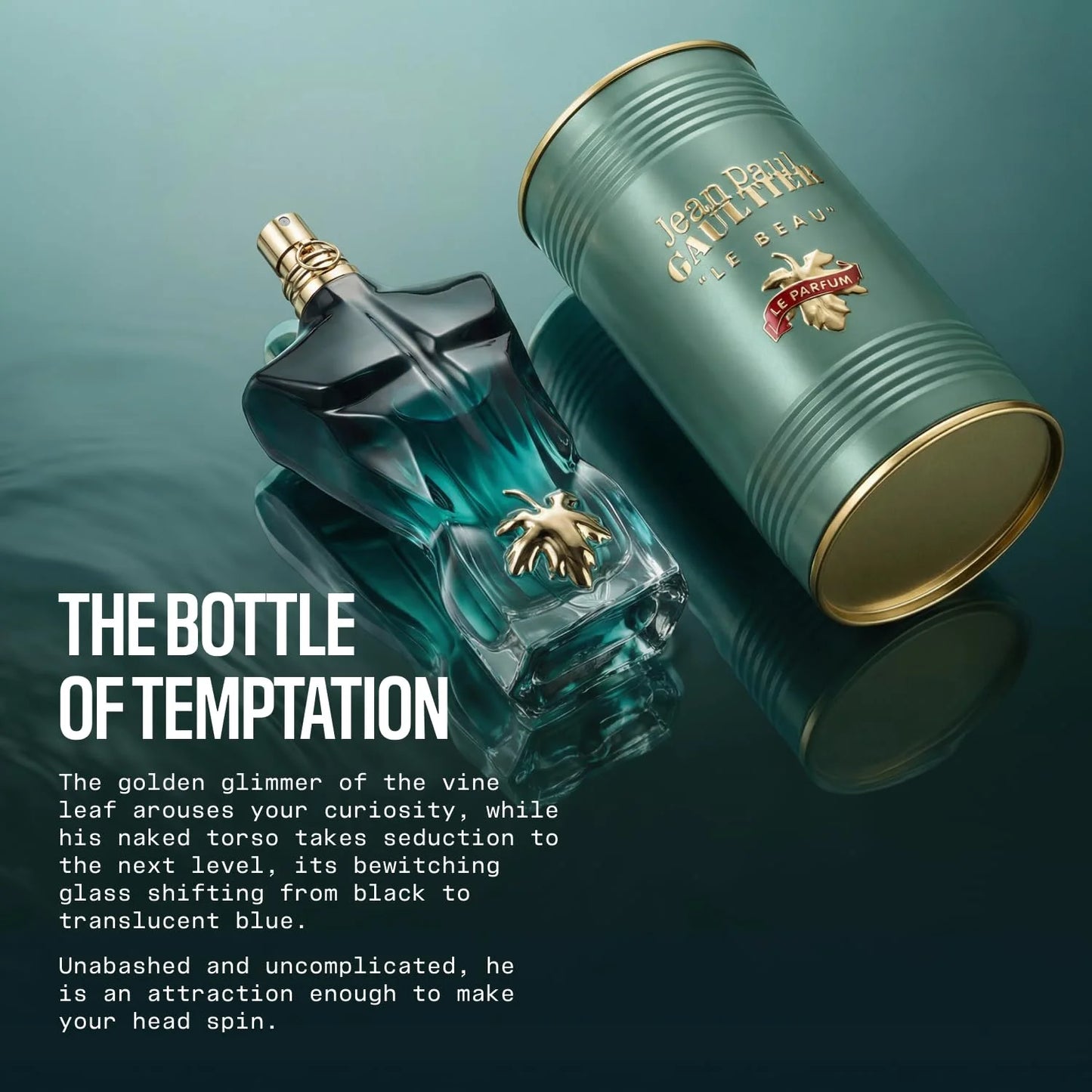 Jean Paul Gaultier Le Beau Le Parfum Intense for Men 125ml - Long Lasting Woody Amber Men's Cologne Eau de Parfum with Coconut Wood, Tonka Bean & Sandalwood - Designer Fragrance Spray long-lasting fragrance
