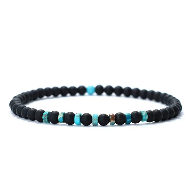 Fashion Mens Bracelet Natural Tiger Eyes Emperor Small Stone 4mm Beads Braclet Homme Accessories Bohemia Beach Jewelry Pulsera
