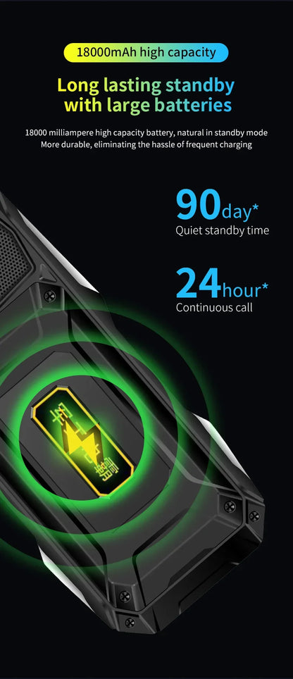YEEMI Q9 GSM 2G&4G Network Mobile Phone 2G 4SIM 4G 2SIM Cards Rugged Bar Cellphone 3.5“ HD Display Big Battery Loud Sound Phone
