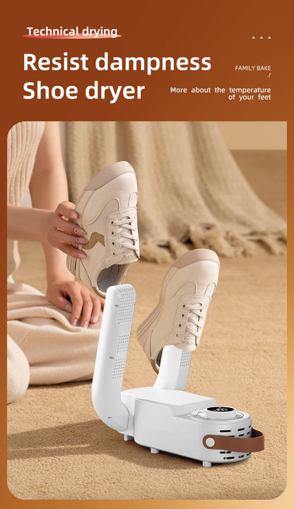 HOMEFISH Intelligent Shoe Dryer Quick Drying Deodorizing Sterilizing Adjustable Timer Household Shoe Warmer And Heater