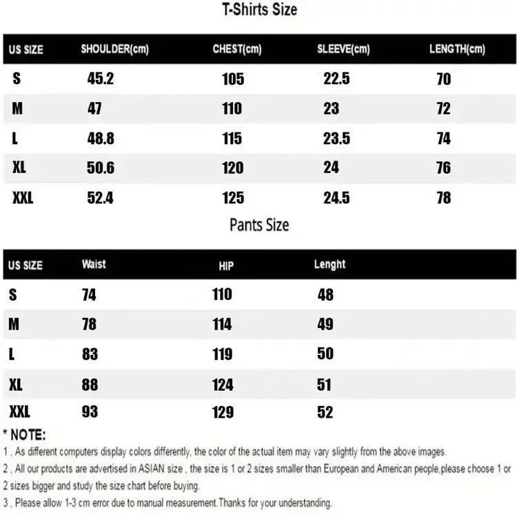 Men's Two-piece Sportswear Short Sleeved T-shirt and Pants Set Running and Fitness Sportswear 2026 Summer Big Discount