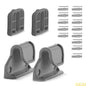 1 Set Retractable Baby Gate Replacement Part Mounting Accessories Fixing Base with Hook & Screws for Child Safety