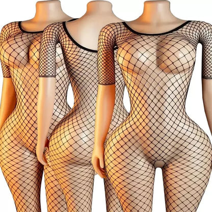 Fishnet Bondage Bdsm Body Stockings Crotchless Transparent Porn Toys Sexy Women's Lingerie Adult Sex Goods Erotic Game Costumes