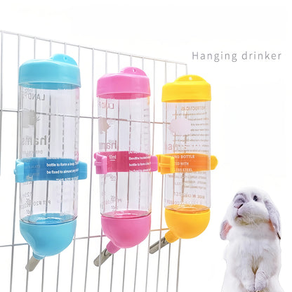 250ml Hamster Drinker Plastic Water Bottle Dispenser Feeder Hanging Pet Guinea Squirrel Rabbit Dog Drinking Head Pipe Fountain