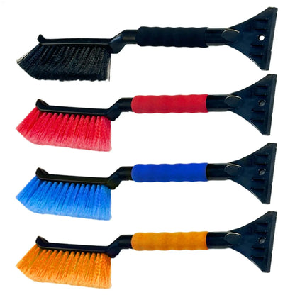 2-in-1 Ice Scraper and Snow Brush for Car - Ergonomic Foam Grip Windshield Cleaner - Efficient for SUV, Sedan & Winter Driving
