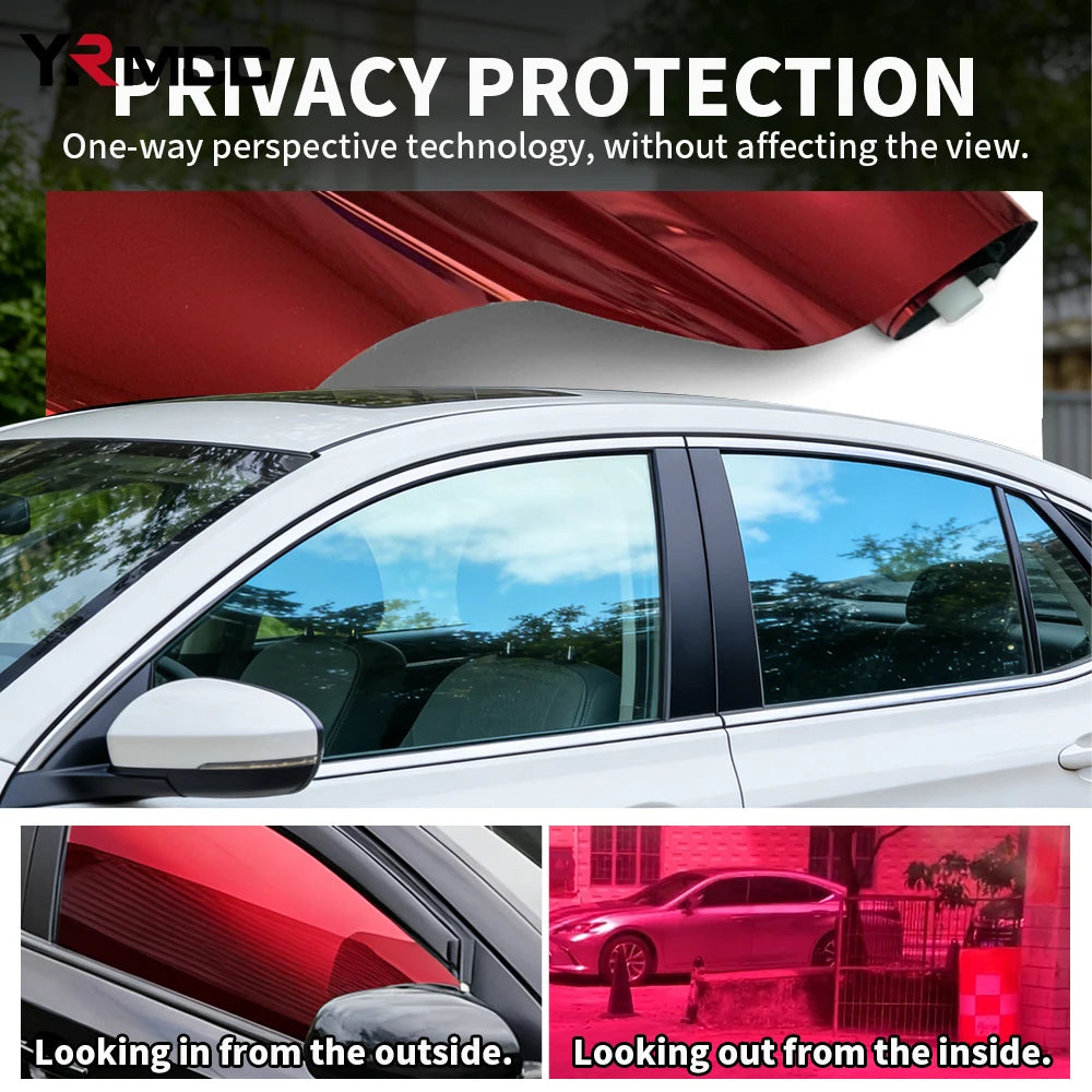 50cmx300cm Window Tinting Film for Car Glass Shading Anti-UV Protection Tinted Window Film Heat Insulation Automotive Insulfilm