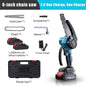 6Inch Brushless Electric Chainsaw Cordless Woodworking Cutter Saw Garden Power Tool For Makita 18V Battery Pin
