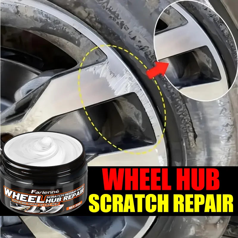 FARIENNE 30g Wheel Hub Scratch Repair Paste Waterproof Anti-Fouling Alloy Rim Refurbishment Cream For Car Wheel Scratch Removal