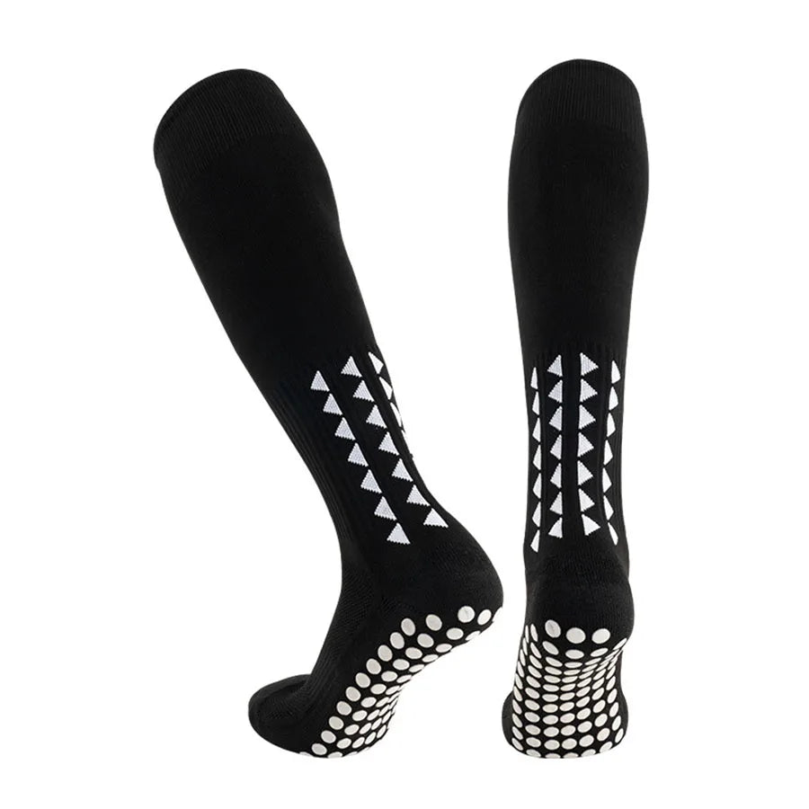 1/pcs Knee High Long Men Women Non Slip Grip Socks Football Basketball Baseball Rugby Soccer Cycling Running Tennis Towel Bottom