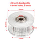 GT2 Idler Timing Pulley 16-tooth 20-Teeth with 3mm or 5mm Bore with Bearings for 3D Printer Parts Timing Belt 6mm 10mm