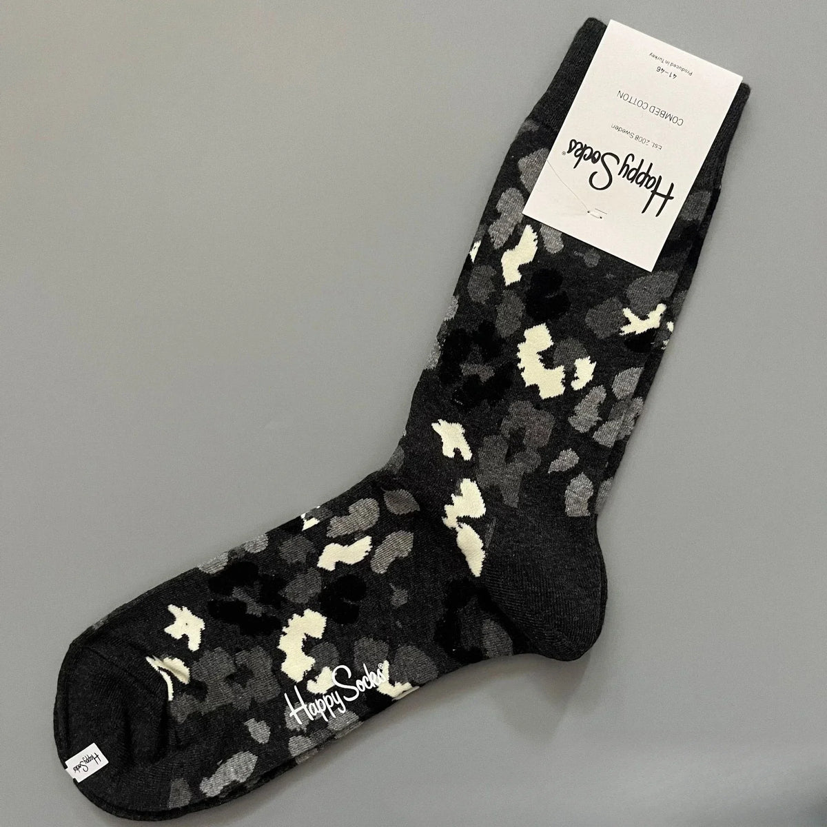 Cotton Happy Socks Men's Classic Crew Sock Shoe Size 10 - 13 Soft