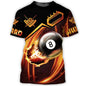 Love Billiards Snooker Fitness T Shirt 3D Print Gym Clothing Men Shirts Fashion Streetwear T-shirt Funny Unisex Short Sleeve Top