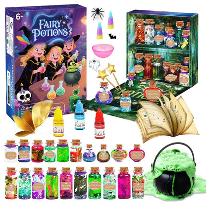 DIY Fairy Magical Potions Kit for Kids Potion Making Set Fairy Potion Bottles Craft Toy Science Set Magic Kits