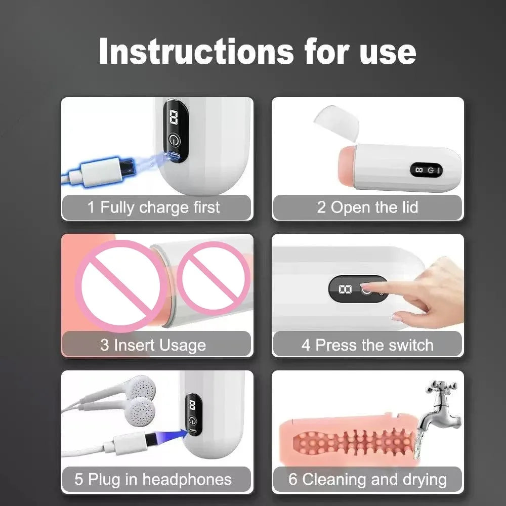 Male Masturbator Cup Blowjob Sex Machines Pocket Pussy Erotic Adult Sex Toys For Men Glans Trainer Sexy Accessories for Men