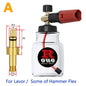 KAIKARAI High-Pressure Cleaning Gun Black-red Foam Watering Can Simple Car Washing Tools Outdoor Garden Washing Machine Bubbler