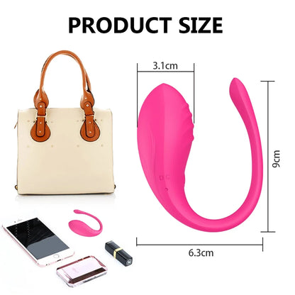 Wireless Bluetooth Dildo Vibrator Egg for Women APP Control Clitoris Stimulator Wearable G Spot Love Egg Adult Vibrating Sex Toy
