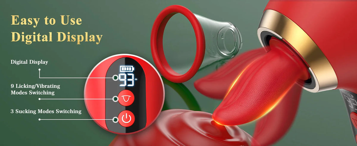 APP Control Clitoral Sucker Vibrator Tongue Licking Nipple Vagina Massager Clit Stimulator Female Masturbation Sex Toy for Women