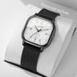 Fashion Square Women's Watch Casual Silicone Strap Quartz Watches Sports Wristwatch For Men Women Students（Without Box）