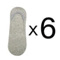 6 Pairs/Lot Men's Bamboo Breathable Invisible Socks Low Cut Casual Cotton Boat Non-Slip No Show High Quality Sock